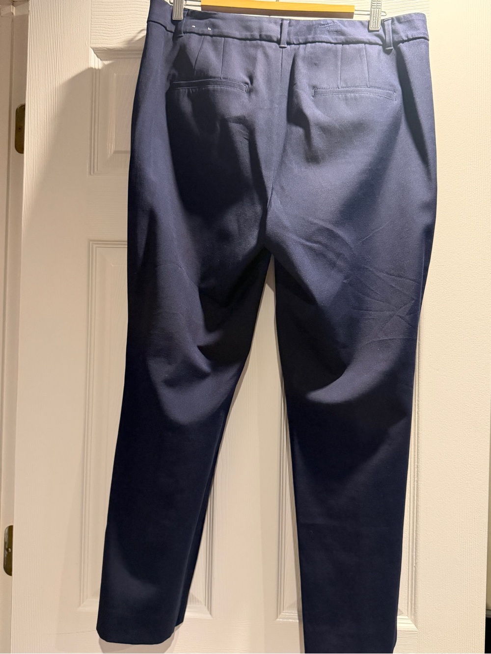 Women’s Navy Cotton/polyester/spandex Dress Pants - Classic Tailored Fit